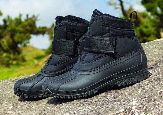 Woof Wear Juniors Short Yard Boot Black Size 1 to 5 (European 33 to 38)