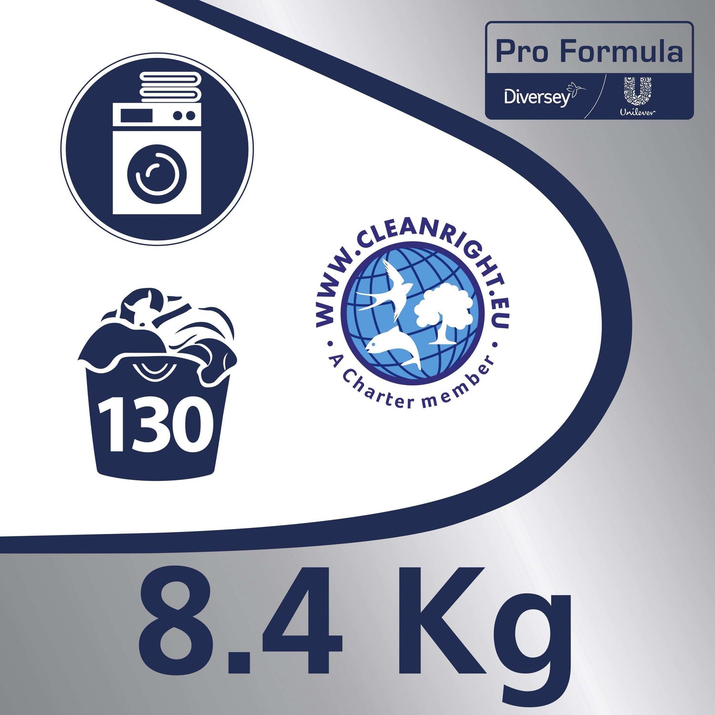 Diversey Persil Bio Pro Formula Professional Biological Washing Powder - 130 Washes 8.4kg