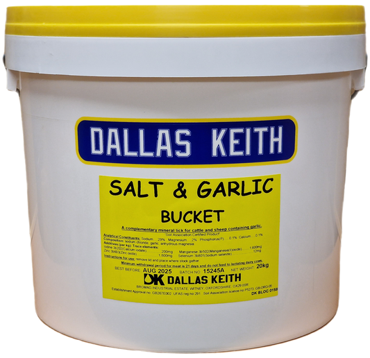 Dallas Keith SaltLix + Garlic Bucket 20Kg