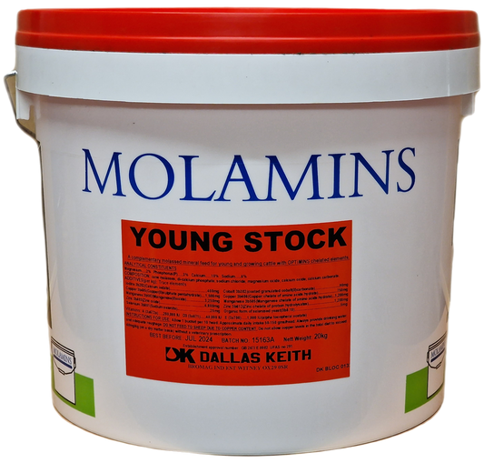 Dallas Keith MolaMin Mineral Block Young Stock 20Kg