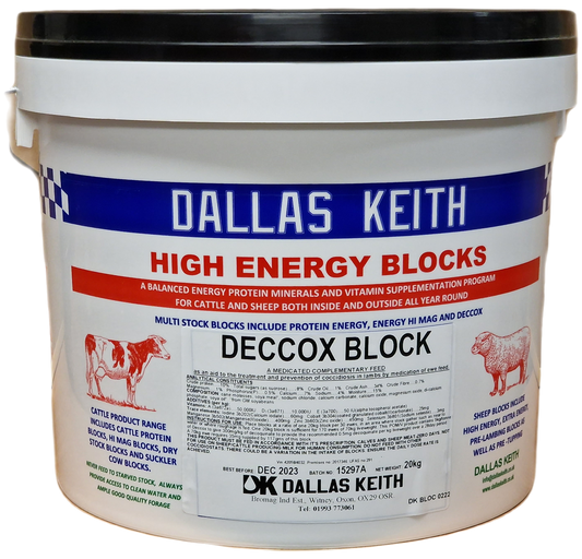 Dallas Keith FeedMins Block Deccox PML 20Kg