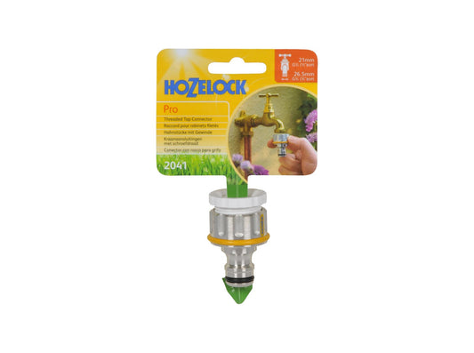 Hozelock 2041 Pro Metal Threaded Tap Connector 3/4"
