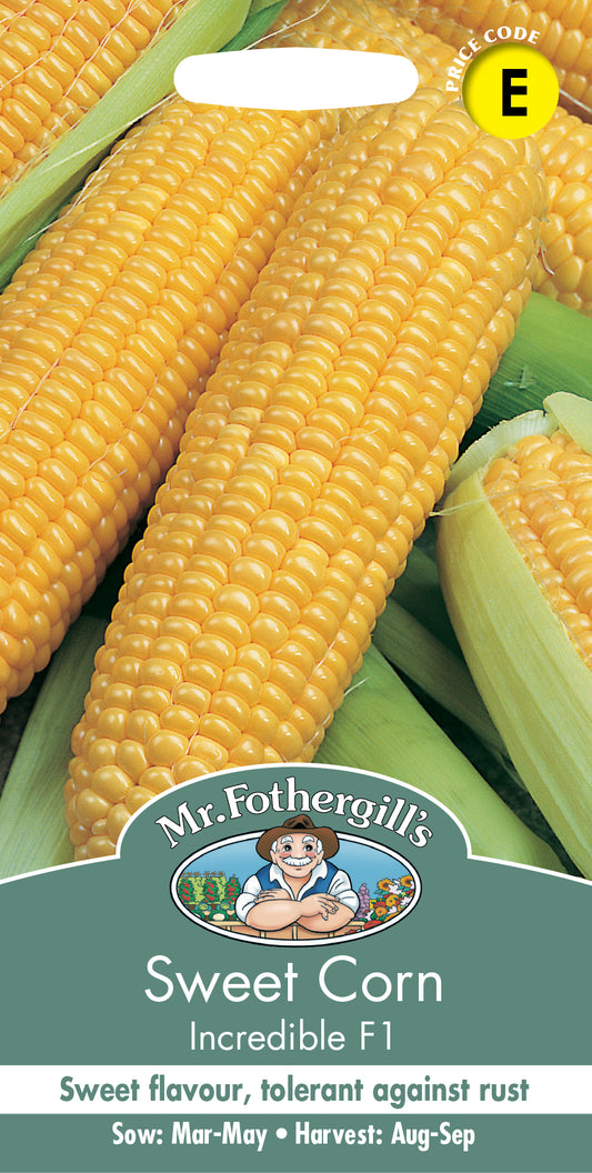 Mr Fothergill's SWEET CORN Incredible F1