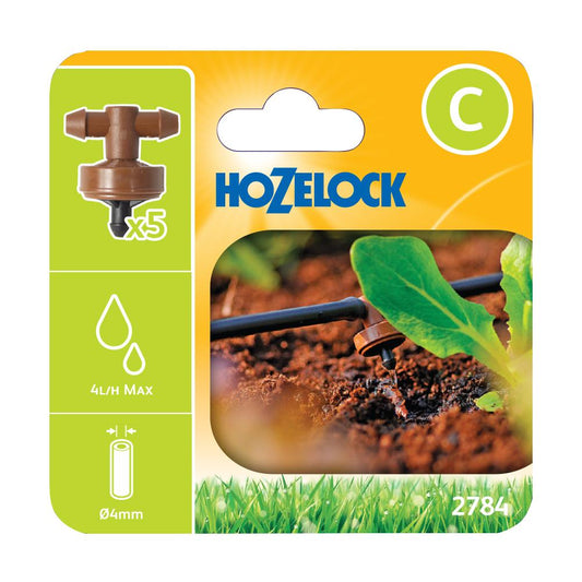 Hozelock 2784 In-Line Pressure Compensating Dripper 4L/H(5)