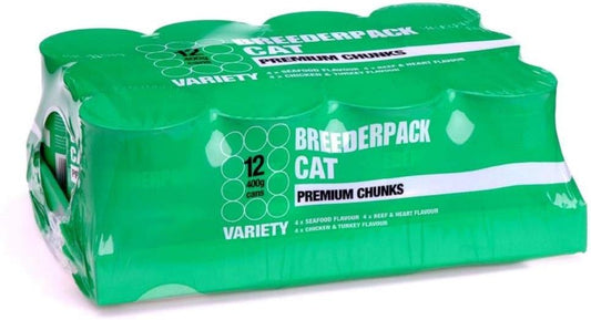Kennelpak Breederpack Cat Premium Chunks Mix 400g (Pack-12)