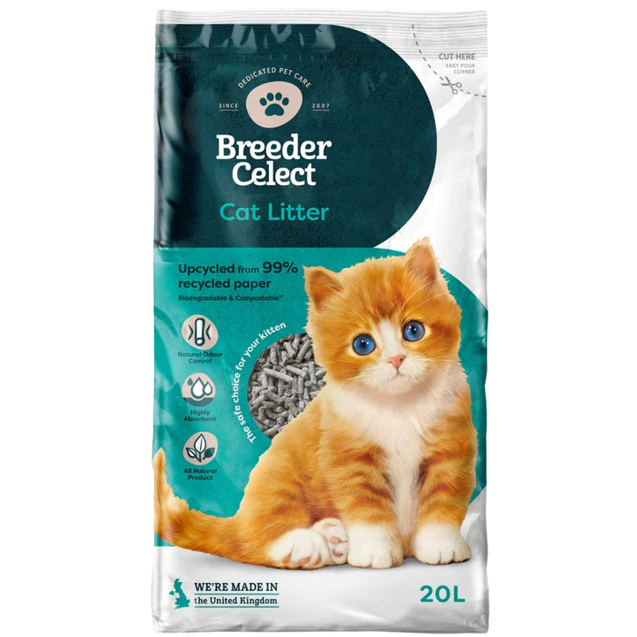 Breeder Celect Paper Cat Litter 20L