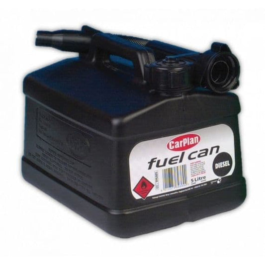 CarPlan Plastic Fuel Can 5L Black