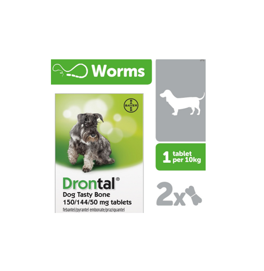 Drontal Dog Tasty Bone Tablet (2) POM-VPS