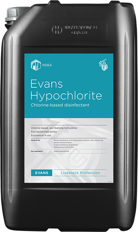 Evans Vanodine Hypochlorite 25L