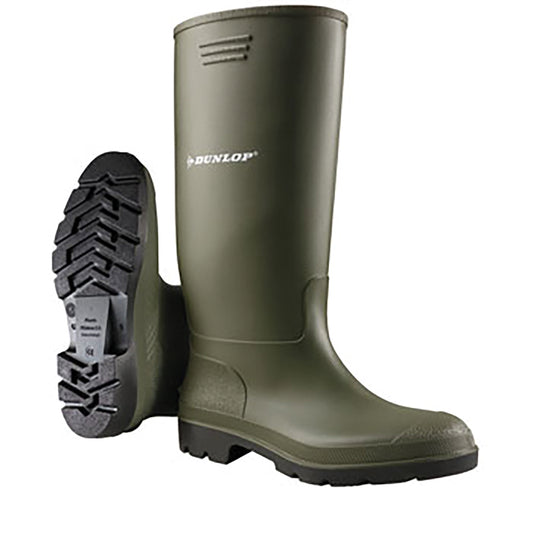 Dunlop Pricemastor Non-Safety Wellington Boot Green/Black Childrens Sizes UK 3 to 5 (European 36 to 38)
