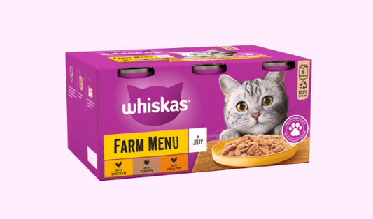 Whiskas 1+ Tin Chunks in Jelly Farm Menu (6)