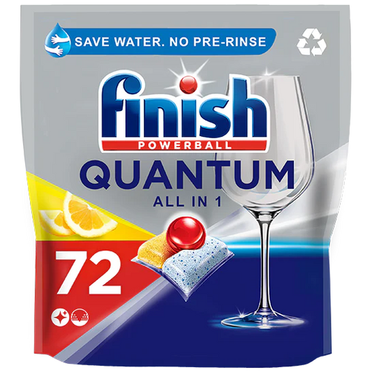 Finish Quantum All In One Dishwasher Tablets Lemon - Pack-72