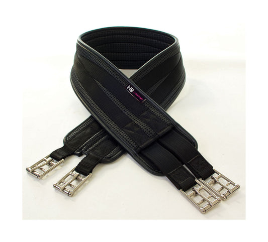 Hy Equestrian Waffle Girth Elasticated Both Ends - Black - Various Sizes