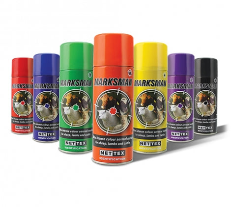 Nettex Marksman Aerosol Spray 400ml Various Colours