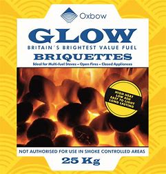 Oxbow Glow Smokeless Coal Briquettes 25Kg