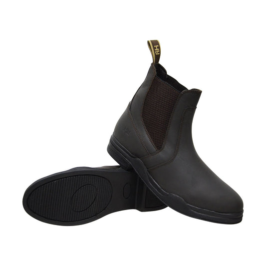 Hy Equestrian Adult Wax Leather Jodhpur Boot Brown Sizes UK 3 to 10 (European 36 to 44)
