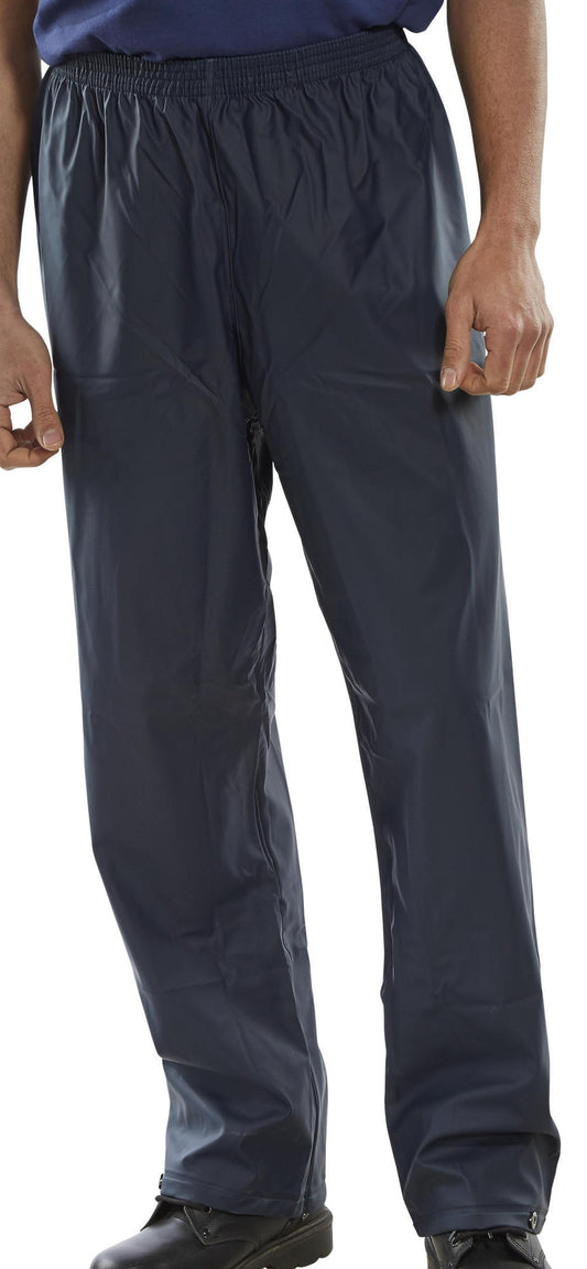 Beeswift Super B-Dri Weather Proof Trousers Navy Blue  (Sizes S to 3XL)