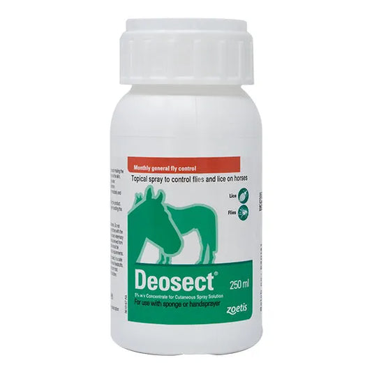 Zoetis Deosect 5% w/v Concentrate for Cutaneous Spray Solution 250ml POM-VPS