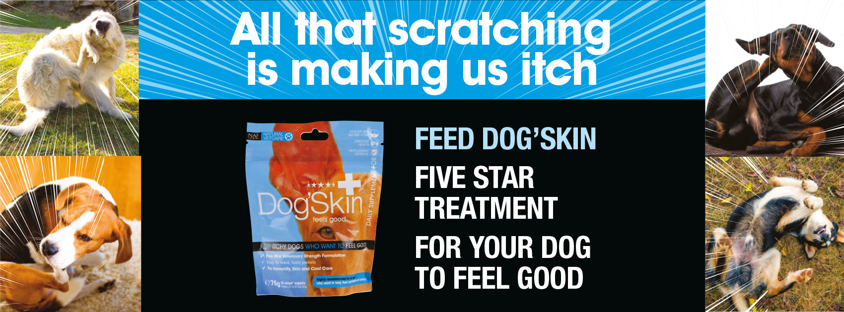 NAF Natural VetCare Dog'Skin Pellets Vale Gardens Limited