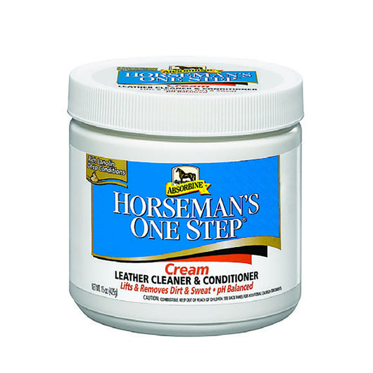 Absorbine Horseman One Step Cream Leather Cleaner & Conditioner 425g