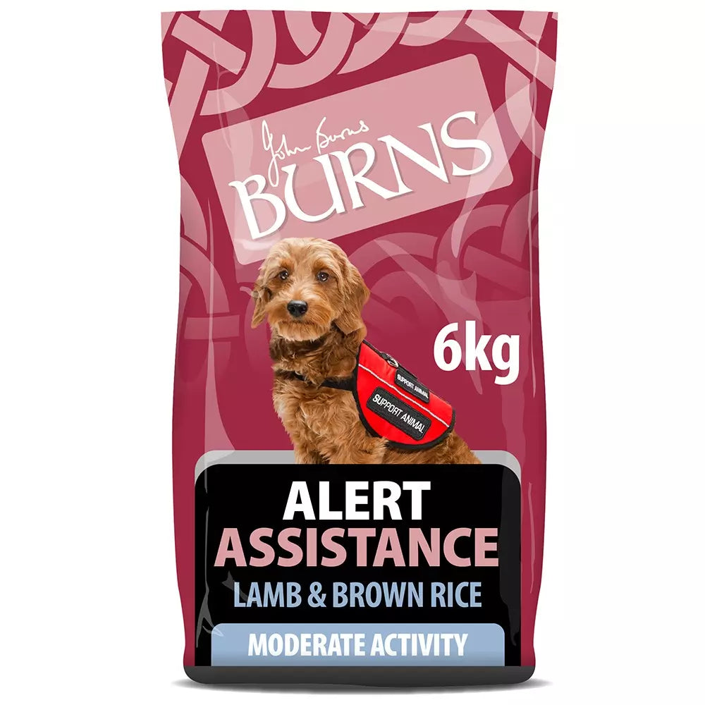 Burns Adult Dog Food Alert Assistance Lamb & Brown Rice