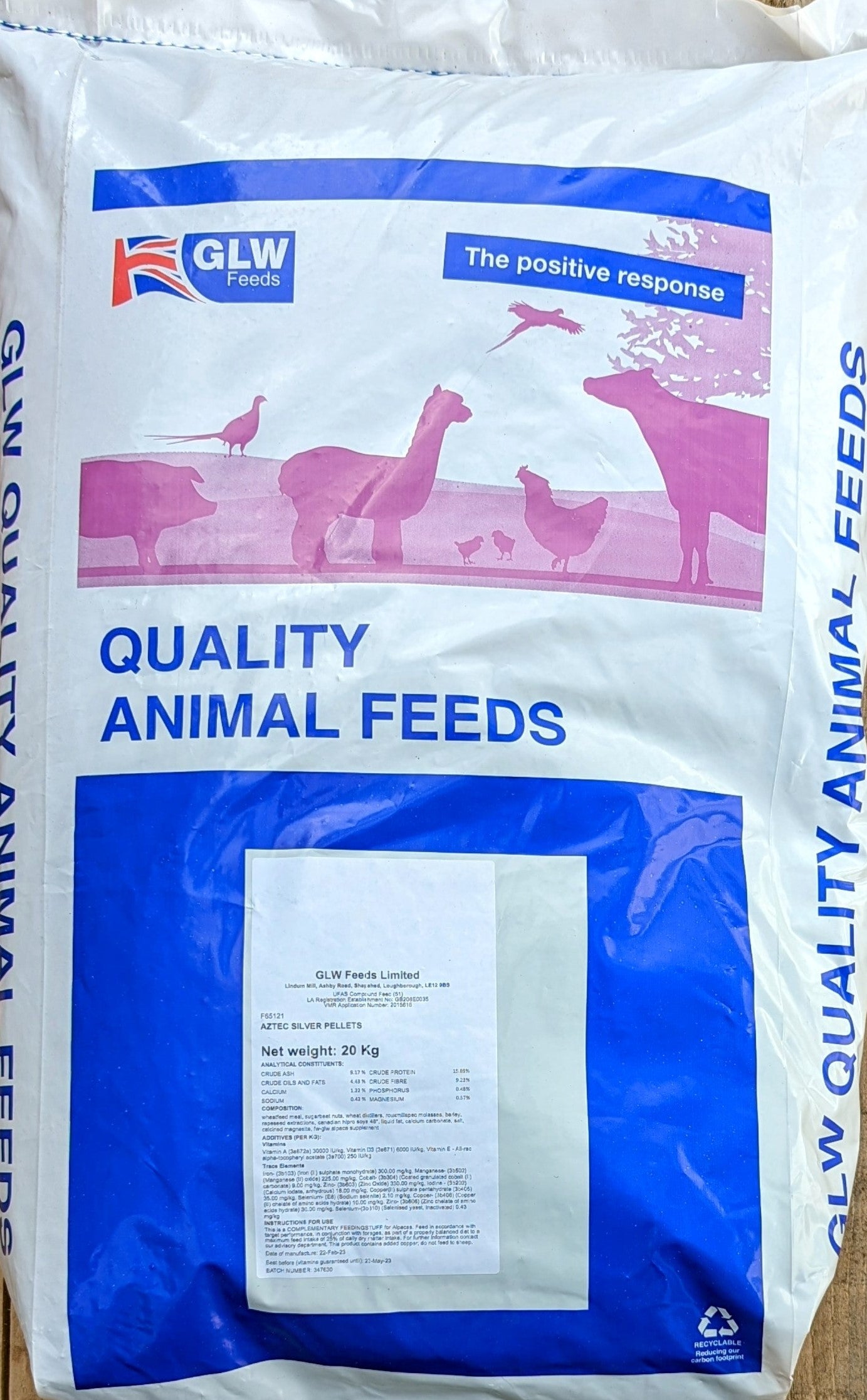 GLW Aztec Silver Pellets 20Kg