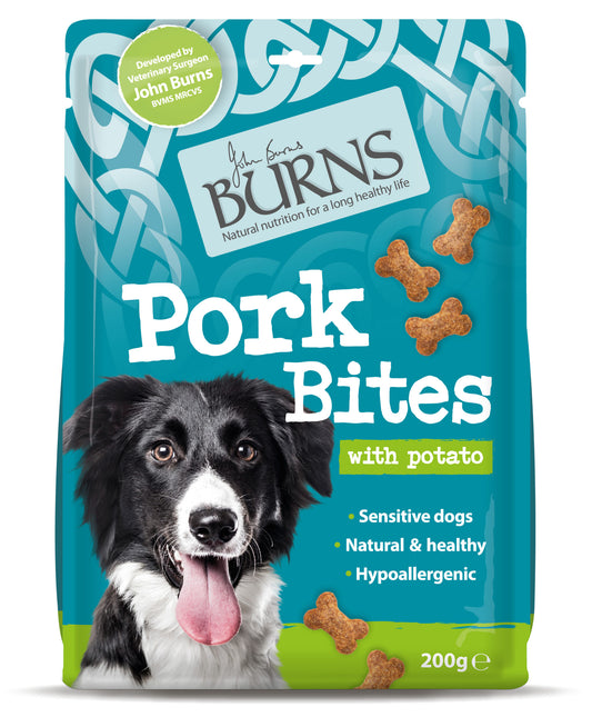 Burns Dog Treats Pork Bites 200g
