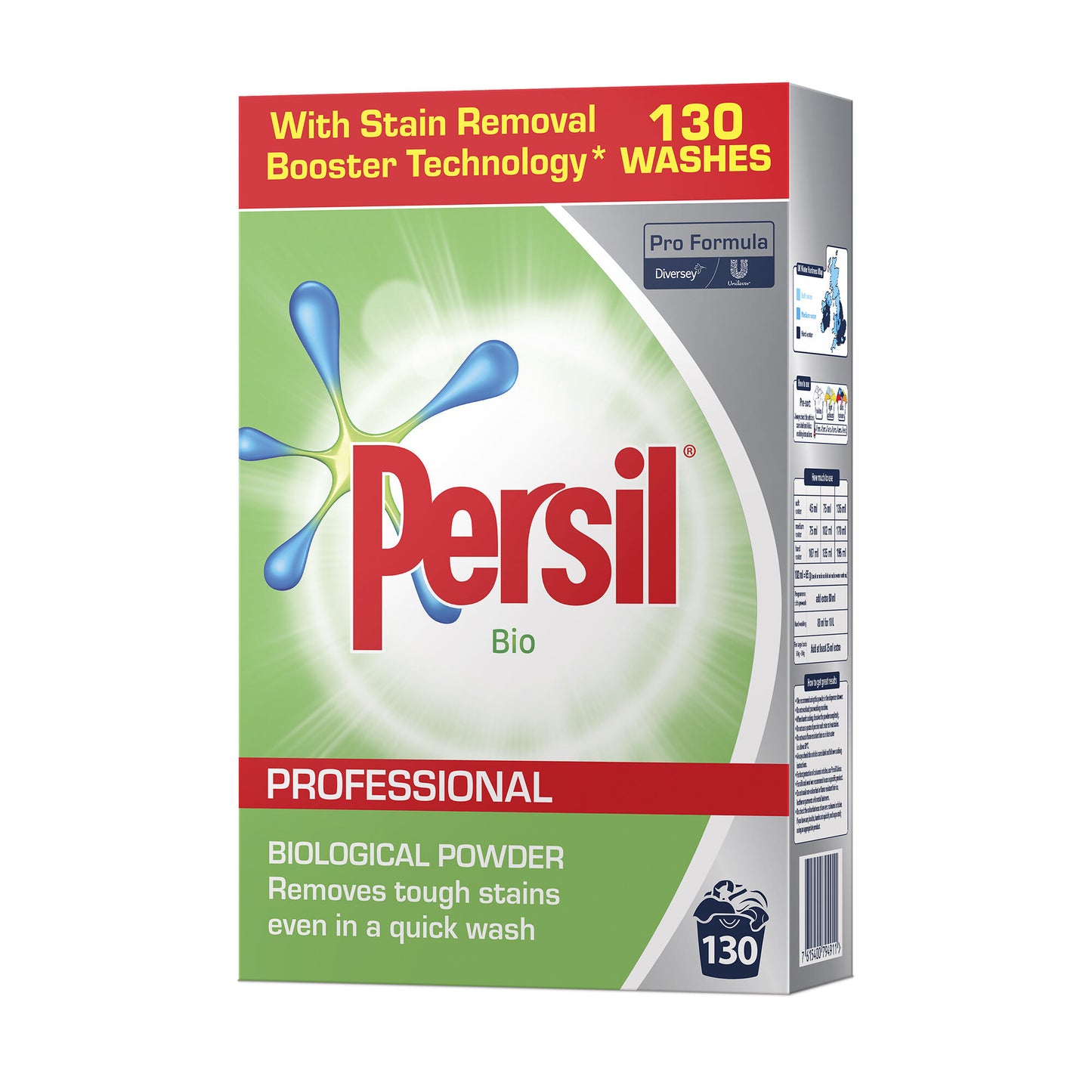 Diversey Persil Bio Pro Formula Professional Biological Washing Powder - 130 Washes 8.4kg