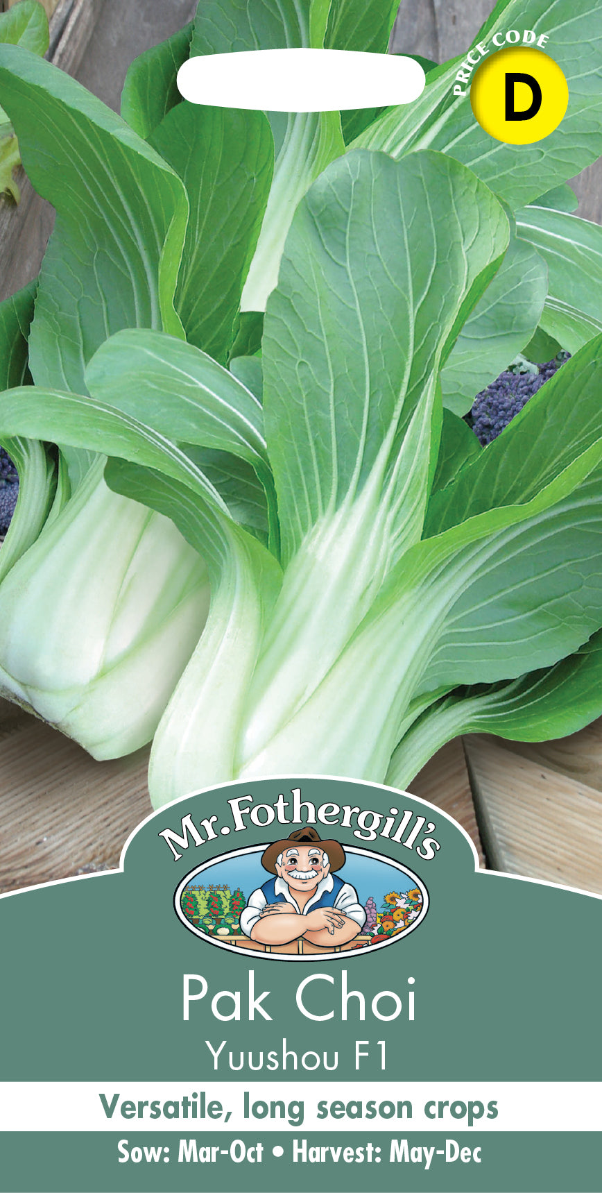 Mr Fothergill's Salad Seeds Pak Choi Yuushou F1 - 175 Seeds