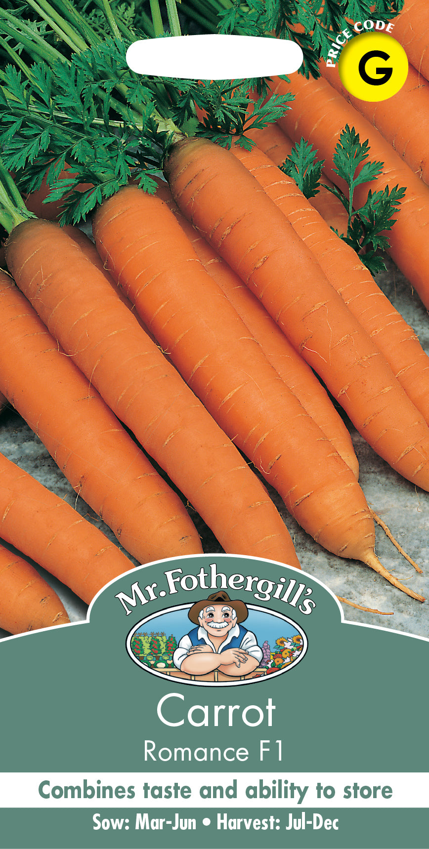 Mr Fothergill's Vegetable Seeds Carrot Romance F1 - 500 Seeds