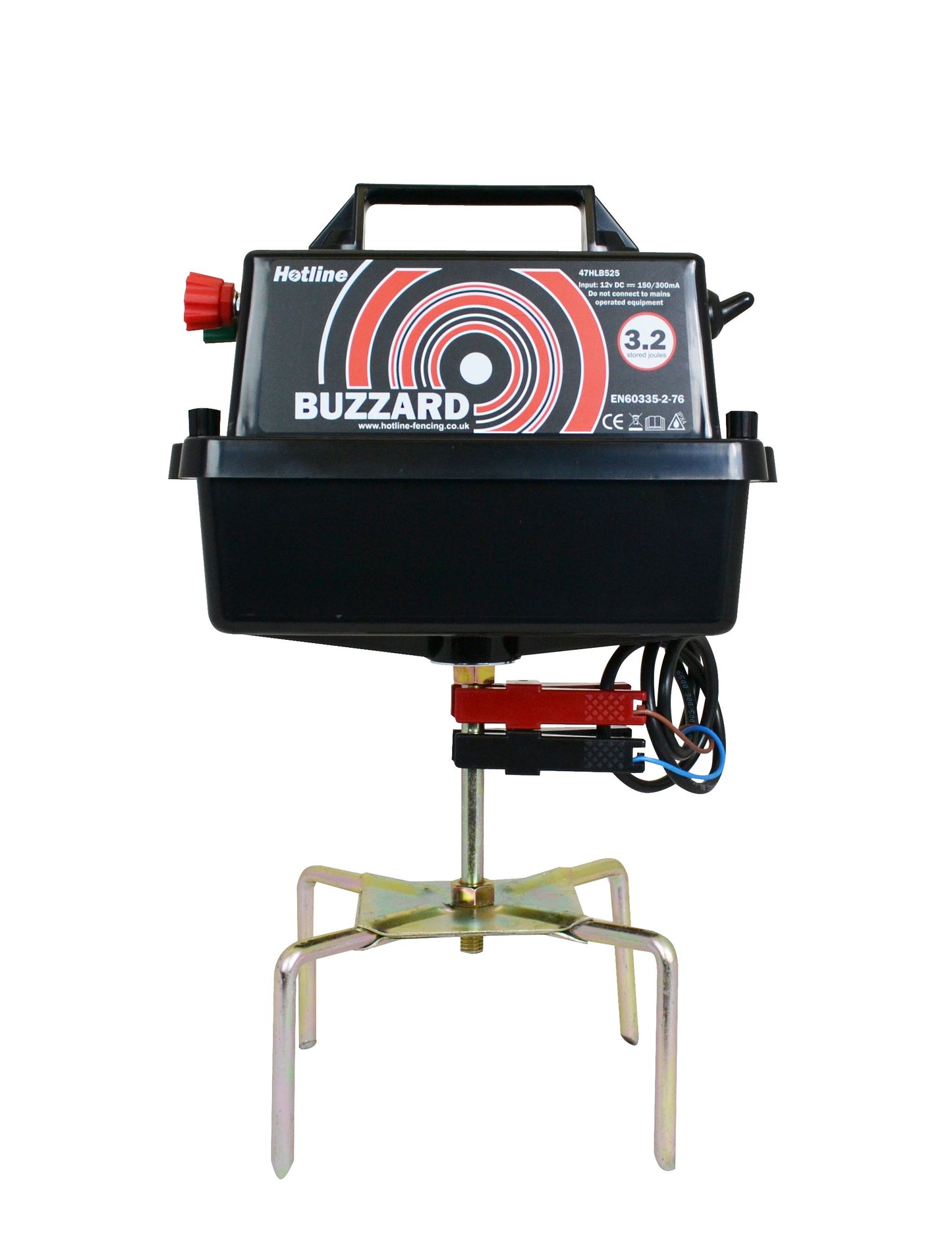 Hotline HLB525 Buzzard Energiser Electric Fencer - 3.2 Joules 12 Volts