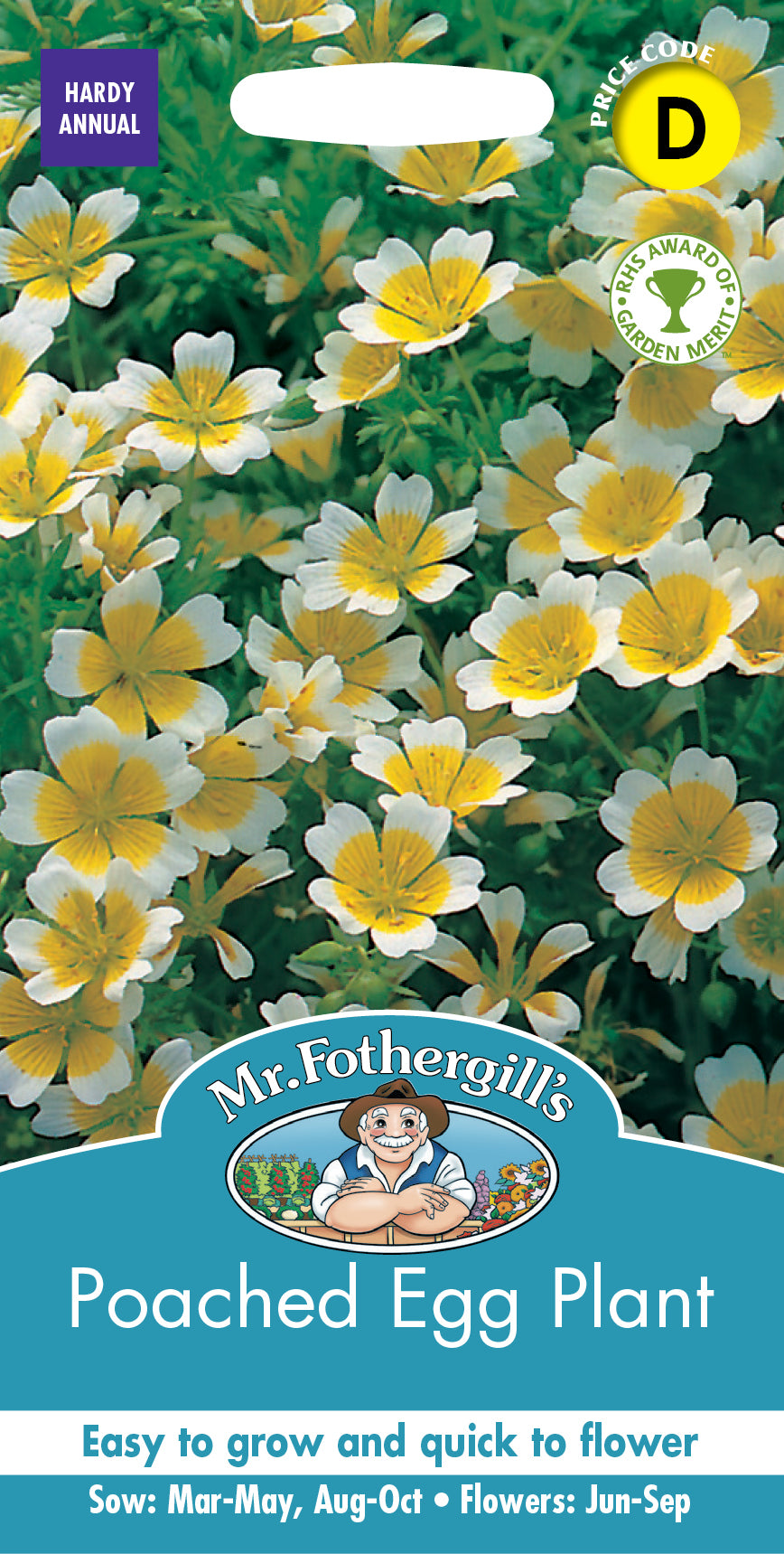 Mr Fothergill's Flower Seeds Poached Egg Plant – Vale Gardens Limited