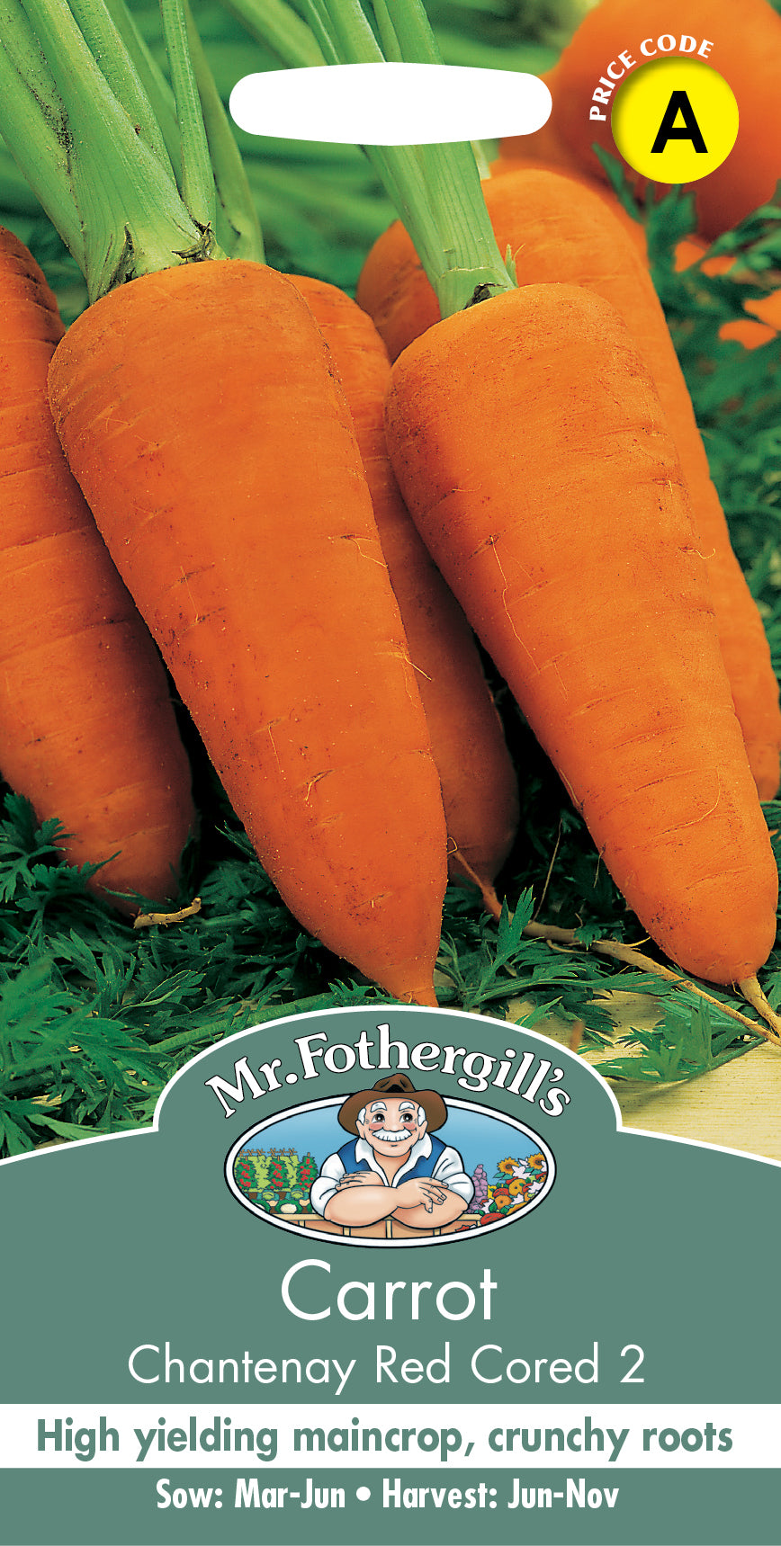 Mr Fothergill's Vegetable Seeds Carrot Chantenay Red Cored 2 - 2,000 Seeds