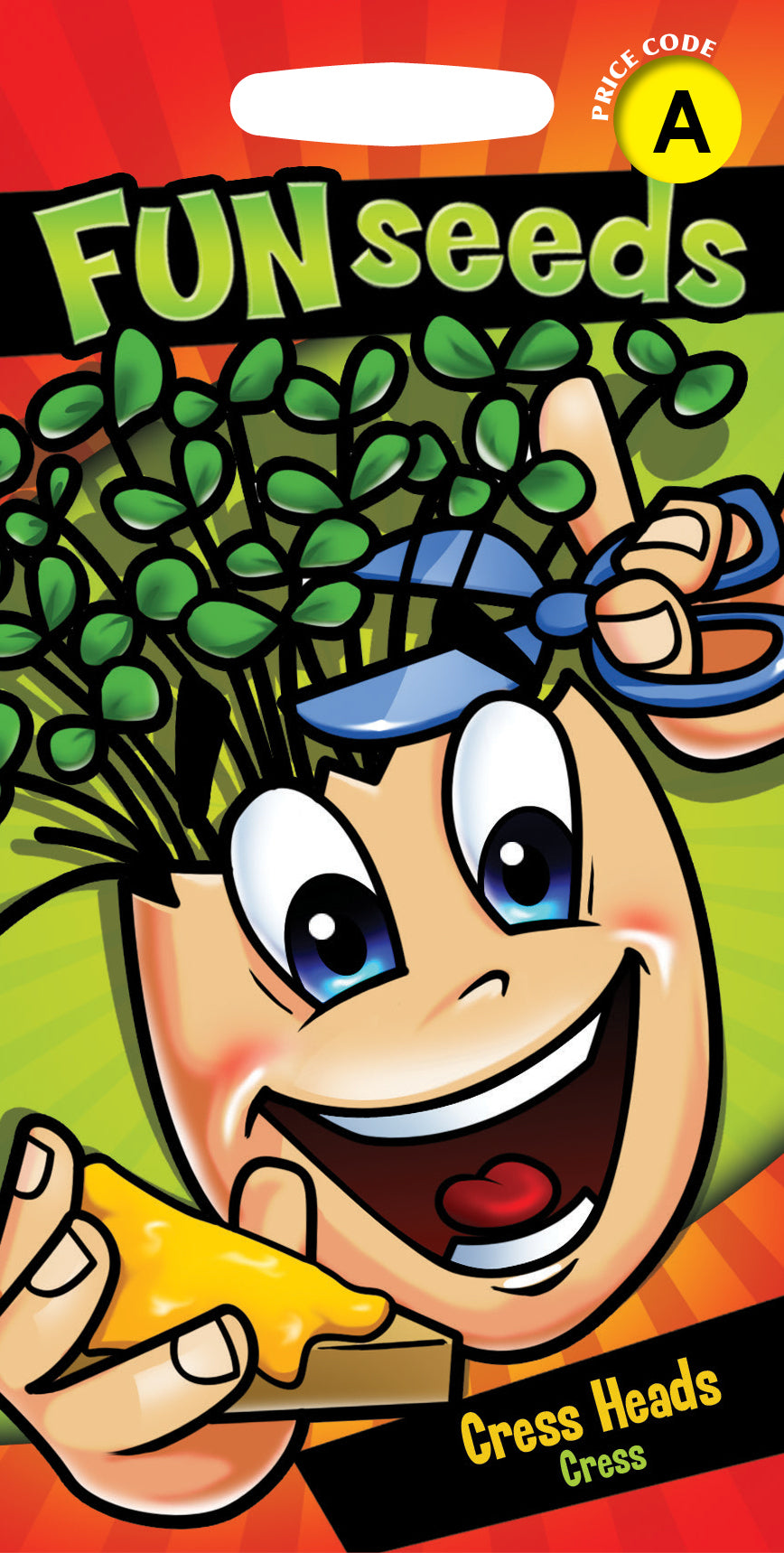 Mr Fothergill's Salad Seeds for Kids Fun Seeds Cress Heads - 3,000 Seeds