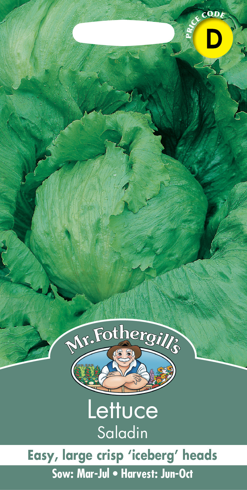 Mr Fothergill's Salad Seeds Lettuce Saladin - 750 Seeds