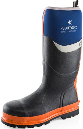 Buckbootz BBZ6000 S5 Neoprene/Rubber Heat & Cold Insulated Safety Wellington Boots