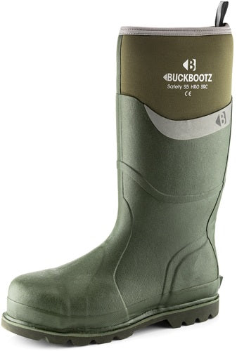 Buckbootz BBZ6000 S5 Neoprene/Rubber Heat & Cold Insulated Safety Wellington Boots