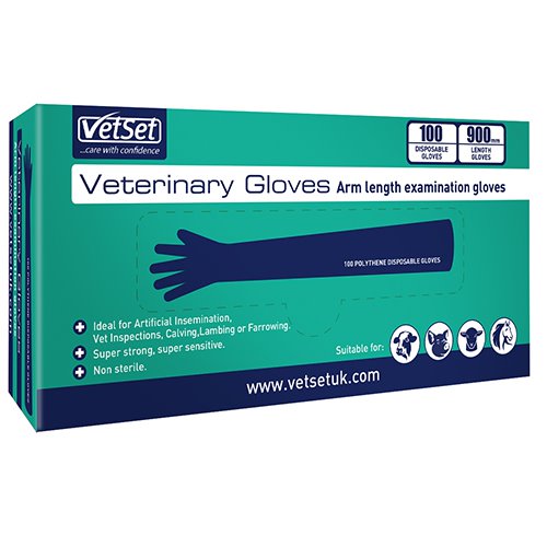 VetSet Veterinary Gloves – 100pk