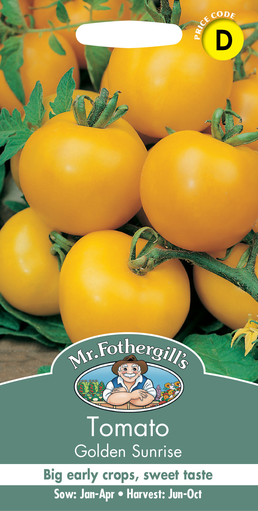 Mr Fothergill's TOMATO Golden Sunrise