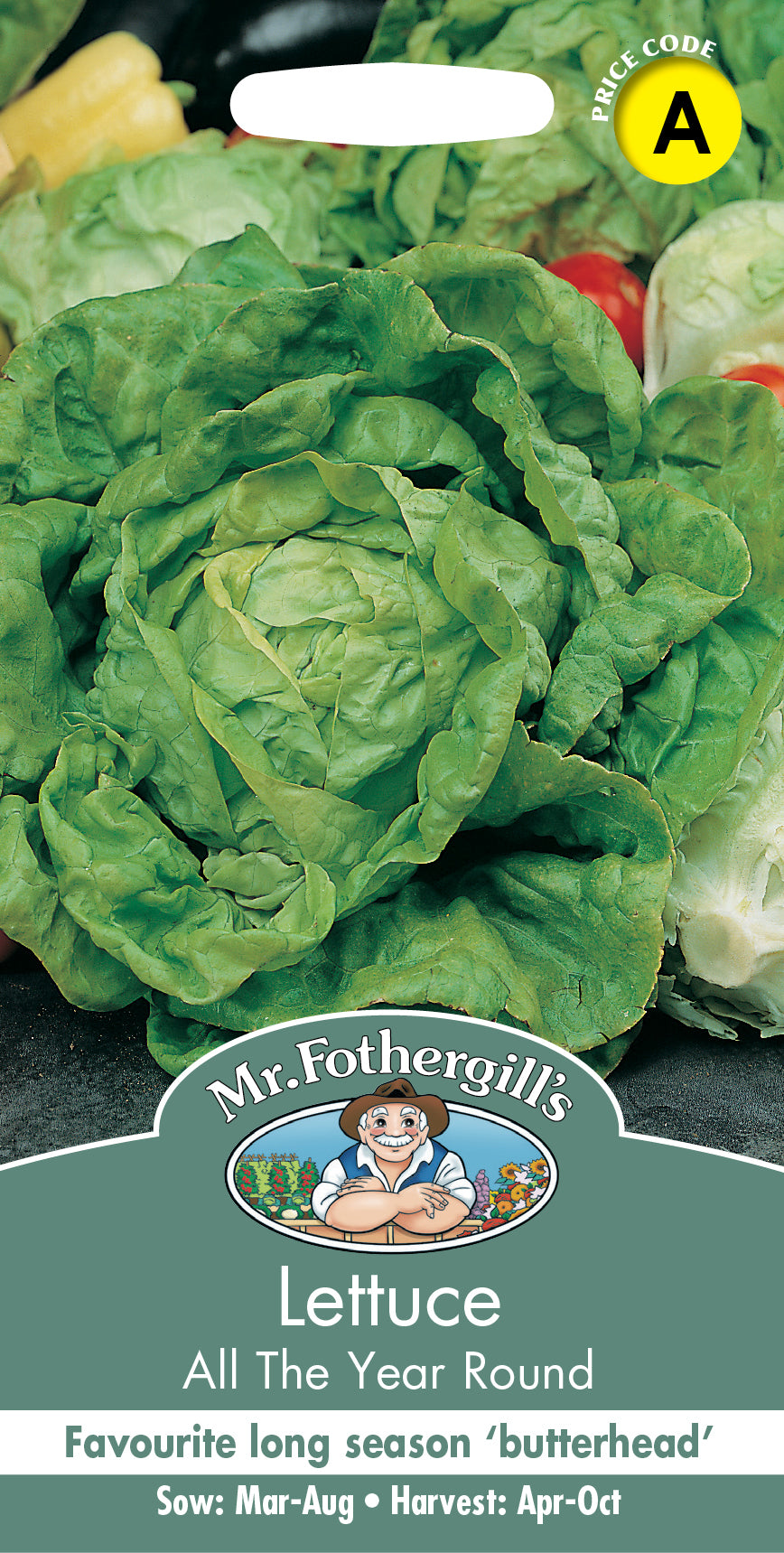 Mr Fothergill's Salad Seeds Lettuce All The Year Round - 1,250 Seeds