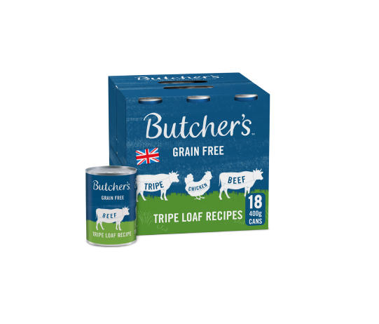 Butchers Can Tripe Loaf Grain Free Recipes 400g - Pack-18