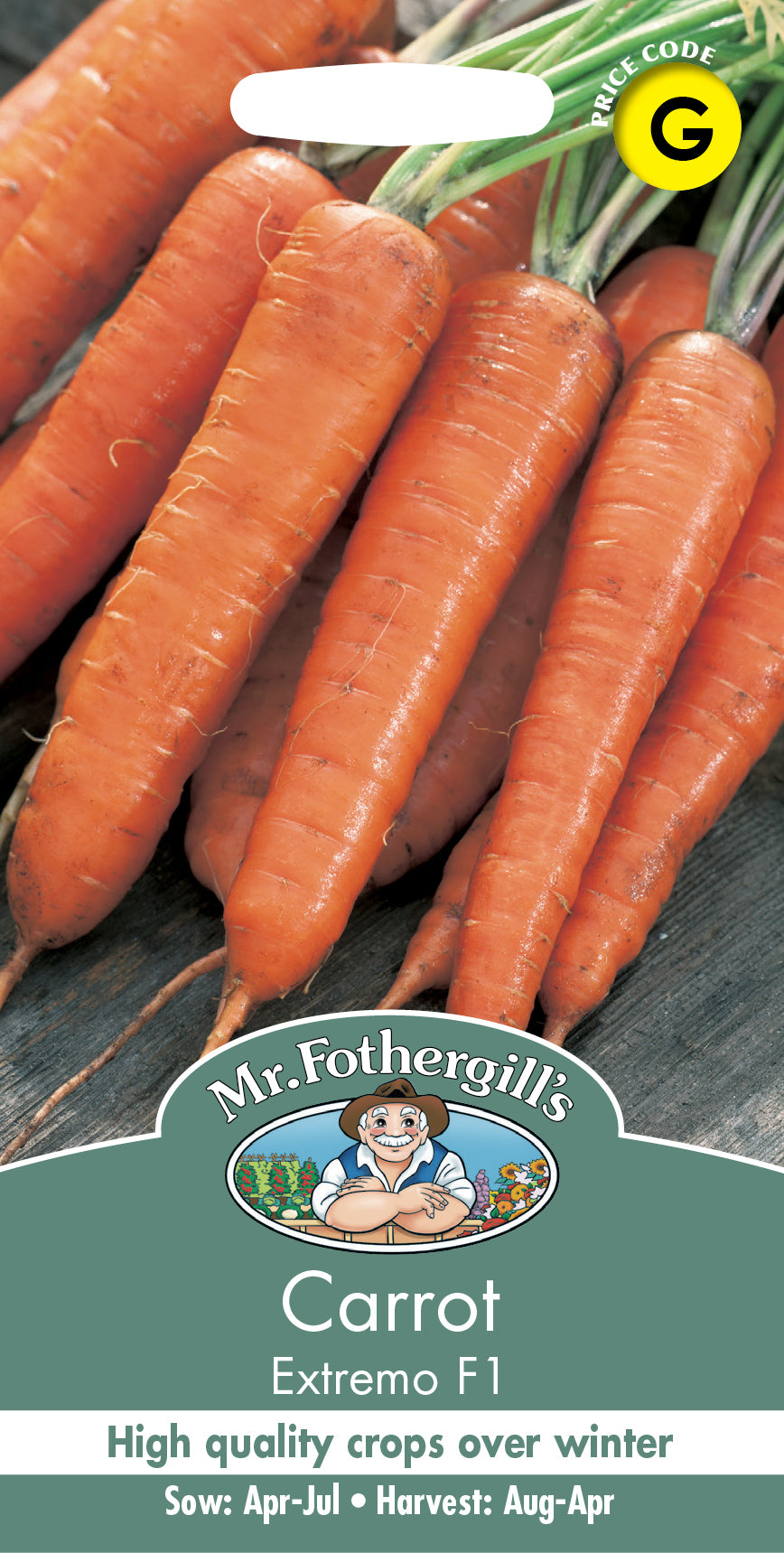 Mr Fothergill's Vegetable Seeds Carrot Extremo F1 - 350 Seeds