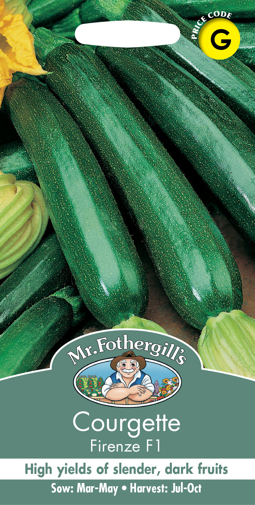 Mr Fothergill's Vegetable Seeds Courgette Firenze F1 - 10 Seeds