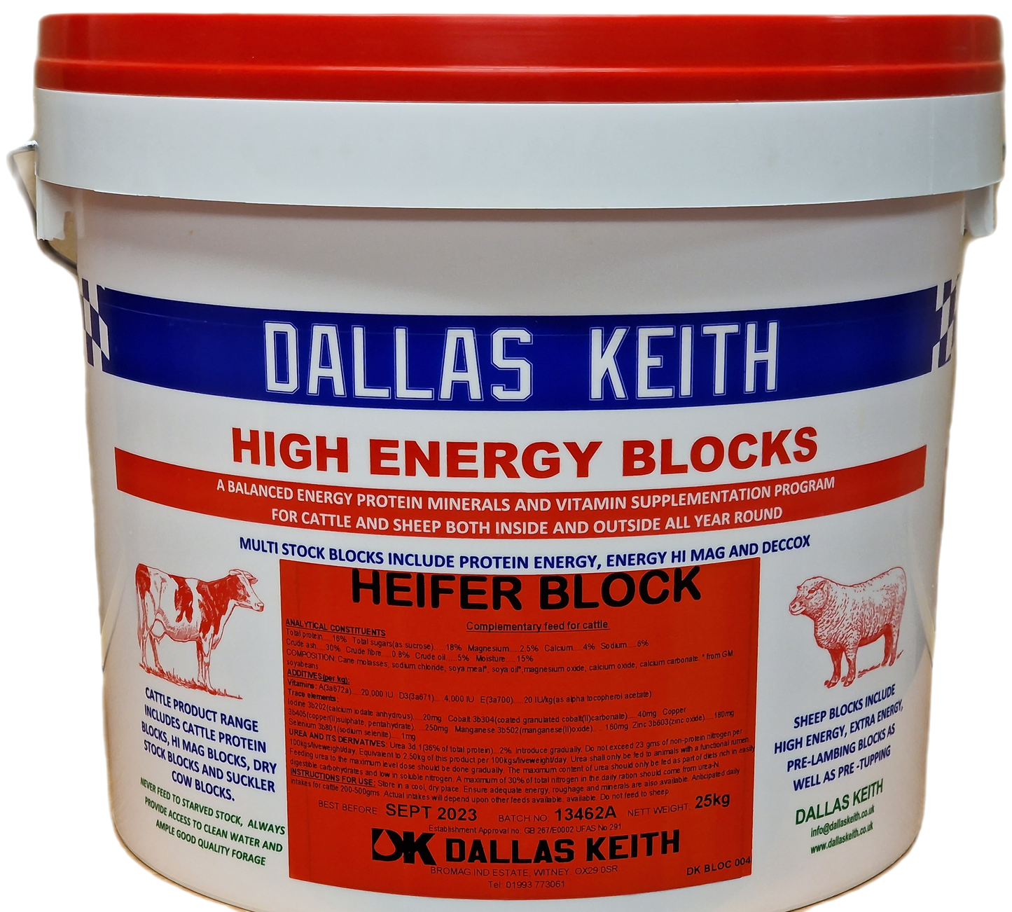Dallas Keith Heifer Protein Feed Block 20Kg