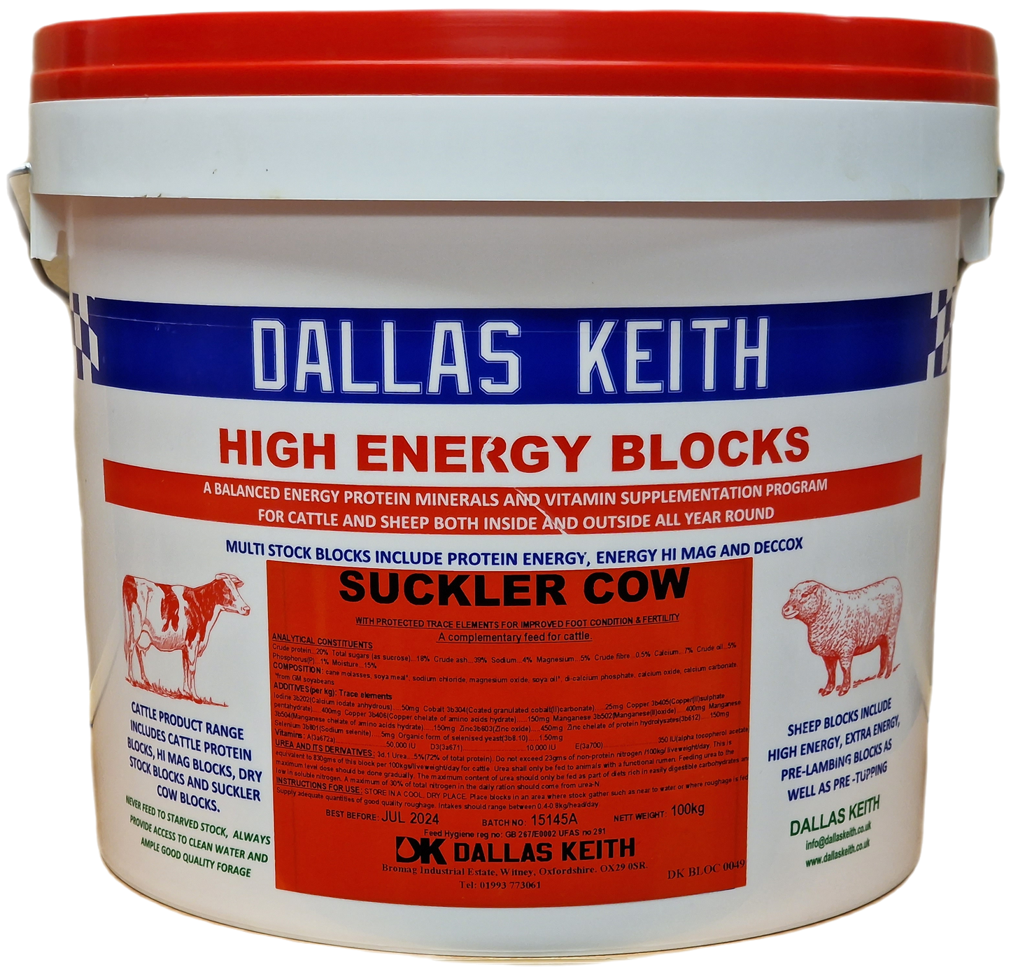 Dallas Keith FeedMins Block Suckler Cow 20Kg