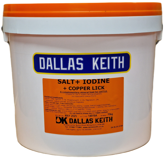 Dallas Keith SaltLix + Iodine & Copper Bucket 20kg