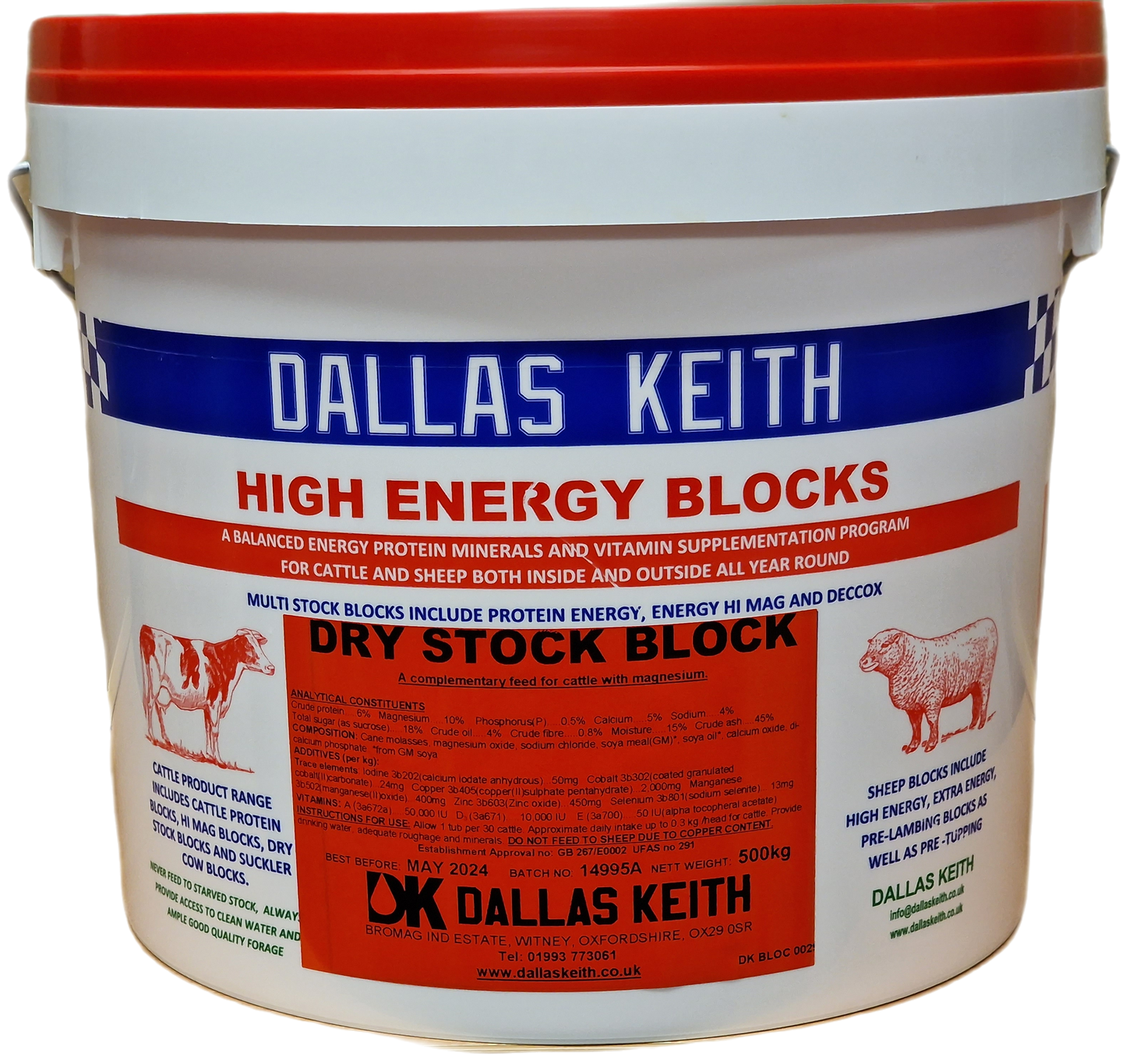 Dallas Keith FeedMins Block Dry Stock 20Kg