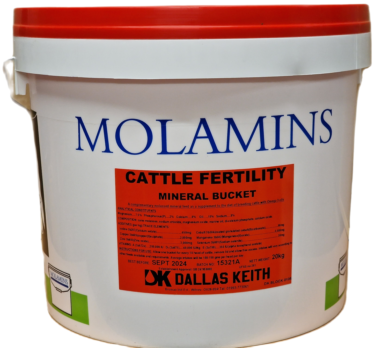 Dallas Keith MolaMin Mineral Block Fertility 20Kg