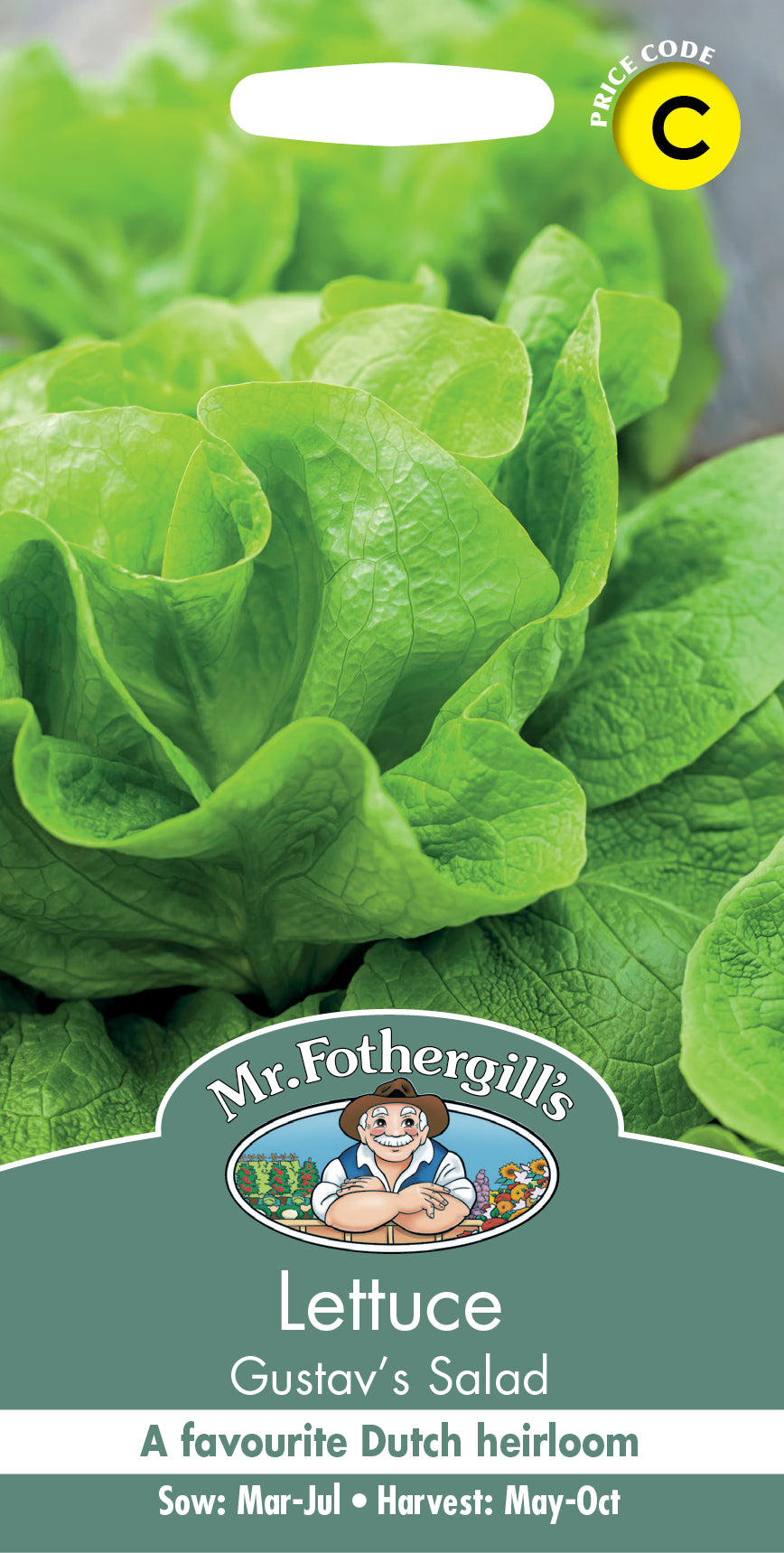 Mr Fothergill's Salad Seeds Lettuce Gustav's Salad - 1,000 Seeds