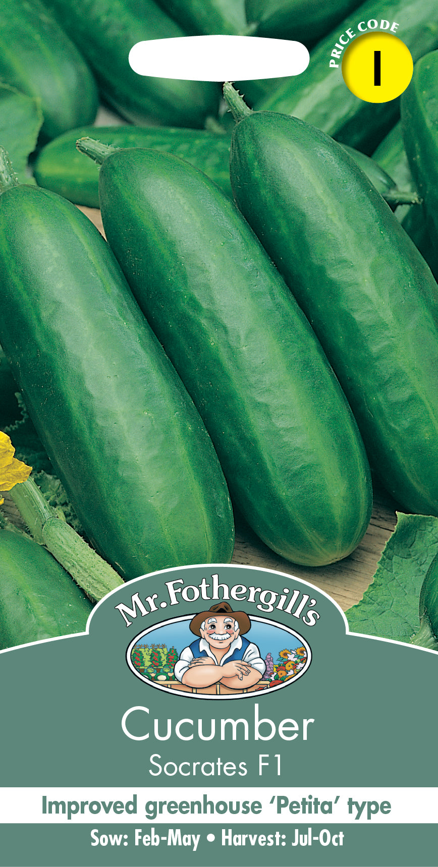 Mr Fothergill's Salad Seeds Cucumber Socrates F1 - 5 Seeds